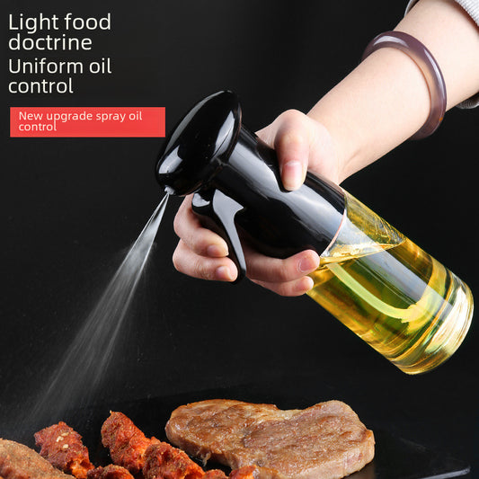 Air Pressure Glass Spray Bottle Household Kitchen Oil Control Bottle Barbecue Olive Oil Edible Oil Spray Pot Sprayer