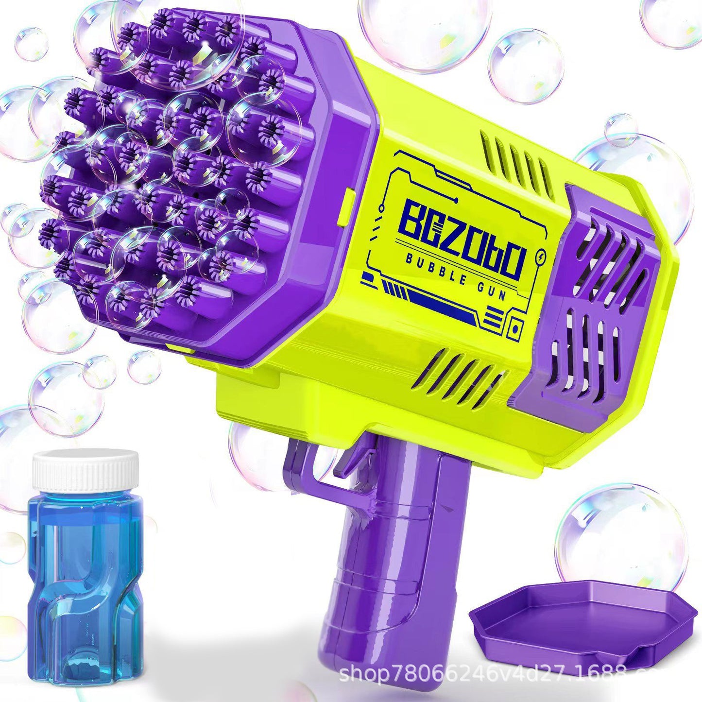 40-hole Space Light Bubble Machine MINI Version Gatling Electric Bubble Blowing Handheld Children&#039;s Toys