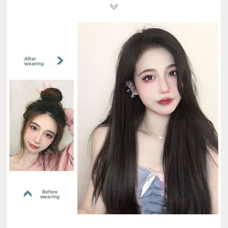 One-piece hair extension piece